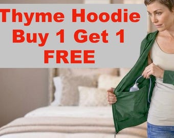 HOODIE Post Op Mastectomy Lightweight Sweatshirt to hold Drains For Single or Double Mastectomy Breast Cancer Gift