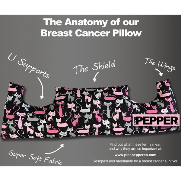 MASTECTOMY PILLOW Breast Cancer Pillow Post Op Surgery Double Mastectomy Healing Pillow Chest Pillow Car Ride Rush Order Gift Pillow!