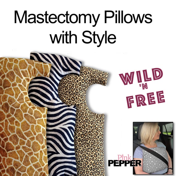 Mastectomy Pillow for Recovery After Breast Surgery Sleeping and Seatbelt Protector Post Op Chest Pain Support Lumpectomy Healing and Reconstruction with 2 Pockets for Drain Pouches or Icepacks