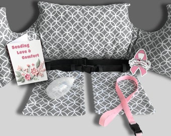 Drain Belt, Mastectomy Chest Pillow and Shower Lanyard Gift Set Basket Surgery for Breast Cancer (X) FREE Gifts!