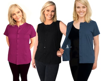 Mastectomy Recovery Clothing Tops to hold Drains Breast Cancer Surgery
