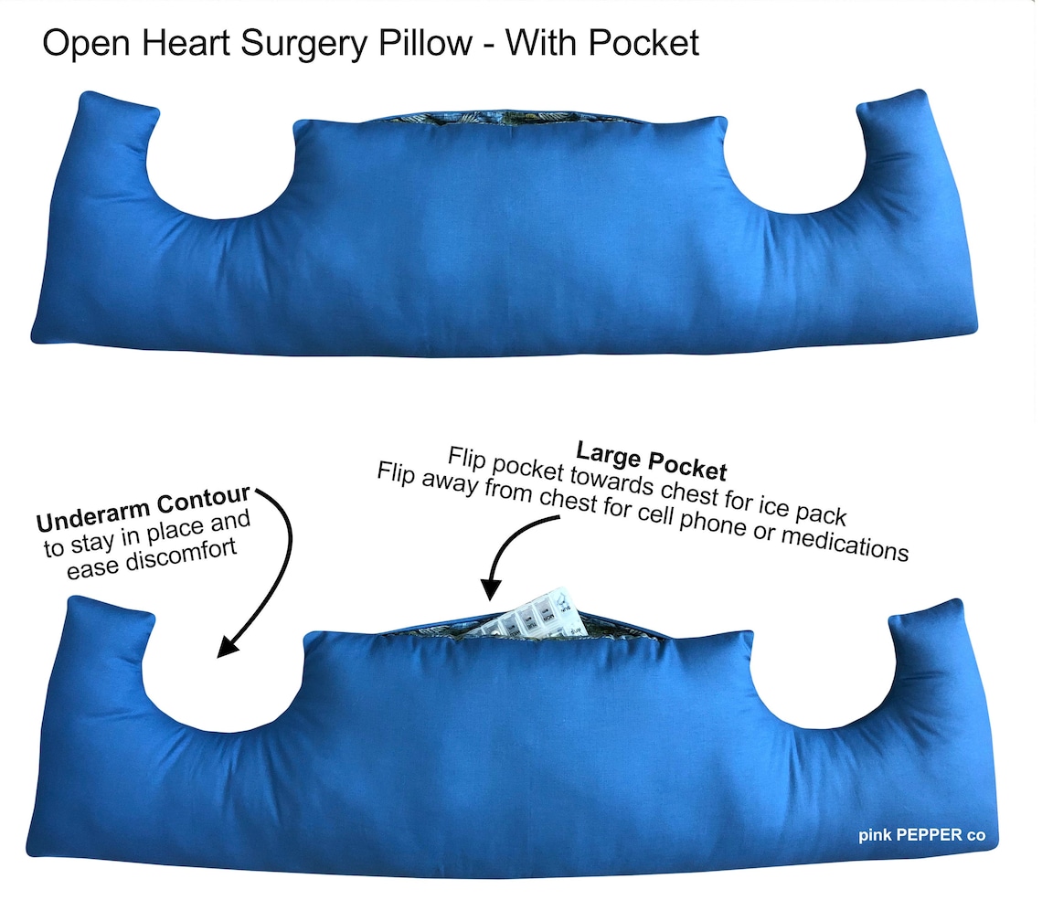 Open Heart Surgery Chest Pillow with Hidden Pocket Men or Etsy