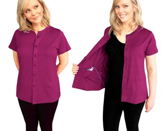 Mastectomy Recovery Clothing Tops To Hold Drains Breast Cancer Surgery