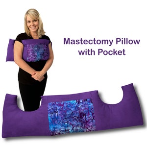 Mastectomy PILLOW Breast Cancer Surgery RUSH ORDER Pillow Post Op Pillow Double Mastectomy Healing Pillow car ride home/Gift Pillow Soft image 4