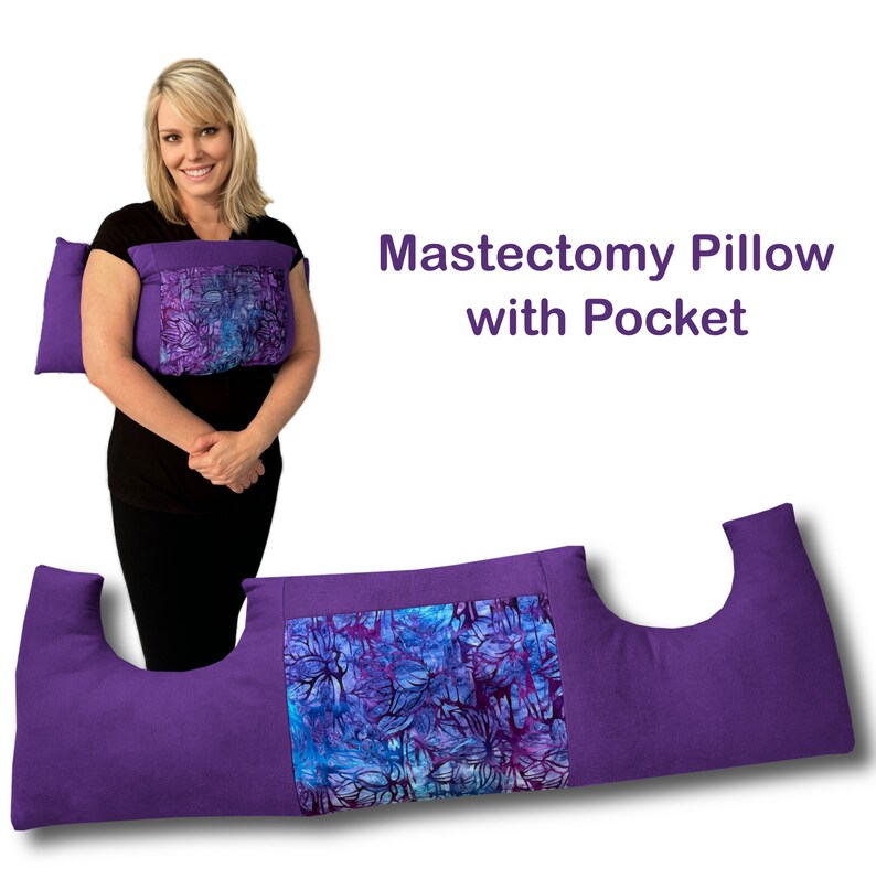 Mastectomy PILLOW Breast Cancer Surgery RUSH ORDER Pillow Post Op Pillow Double Mastectomy Healing Pillow car ride home/Gift Pillow Soft image 4