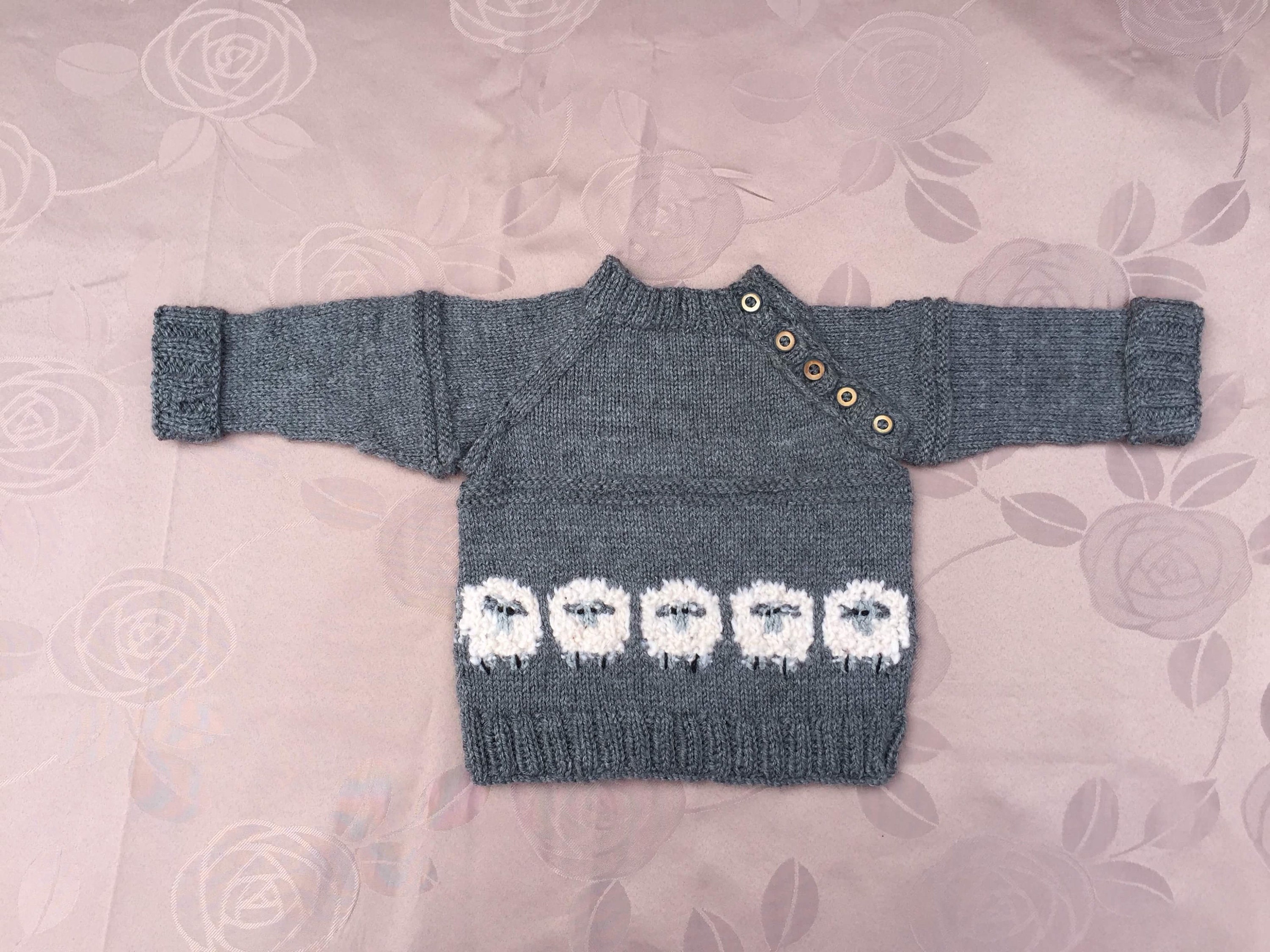 Hand Knitted Baby Boy or Girl Jumper 