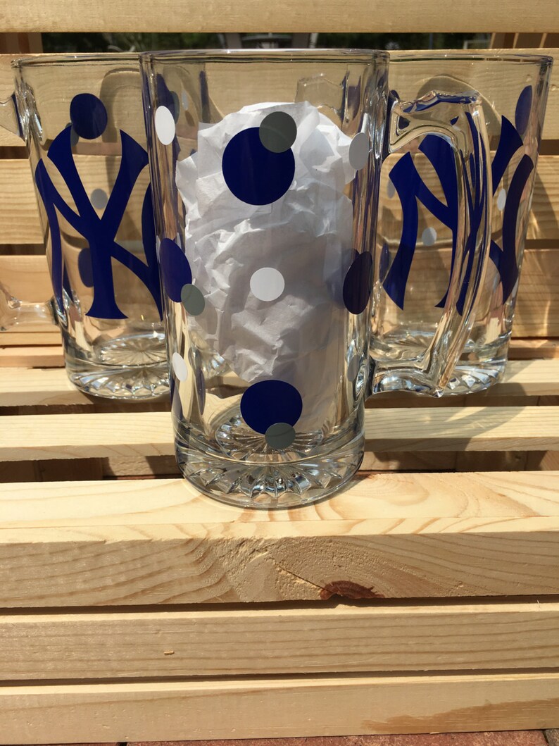 New York Yankees Beer Mug Etsy