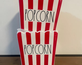 Rae Dunn Artisan Collection Popcorn Bucket set