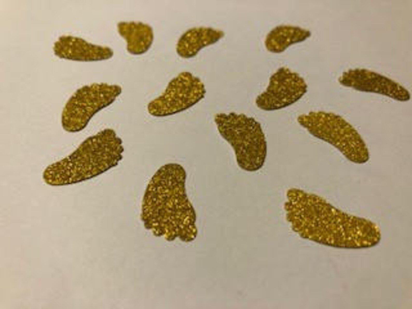 Baby Shower Confetti, Gold Baby Feet, Gold Confetti, Baby Shower