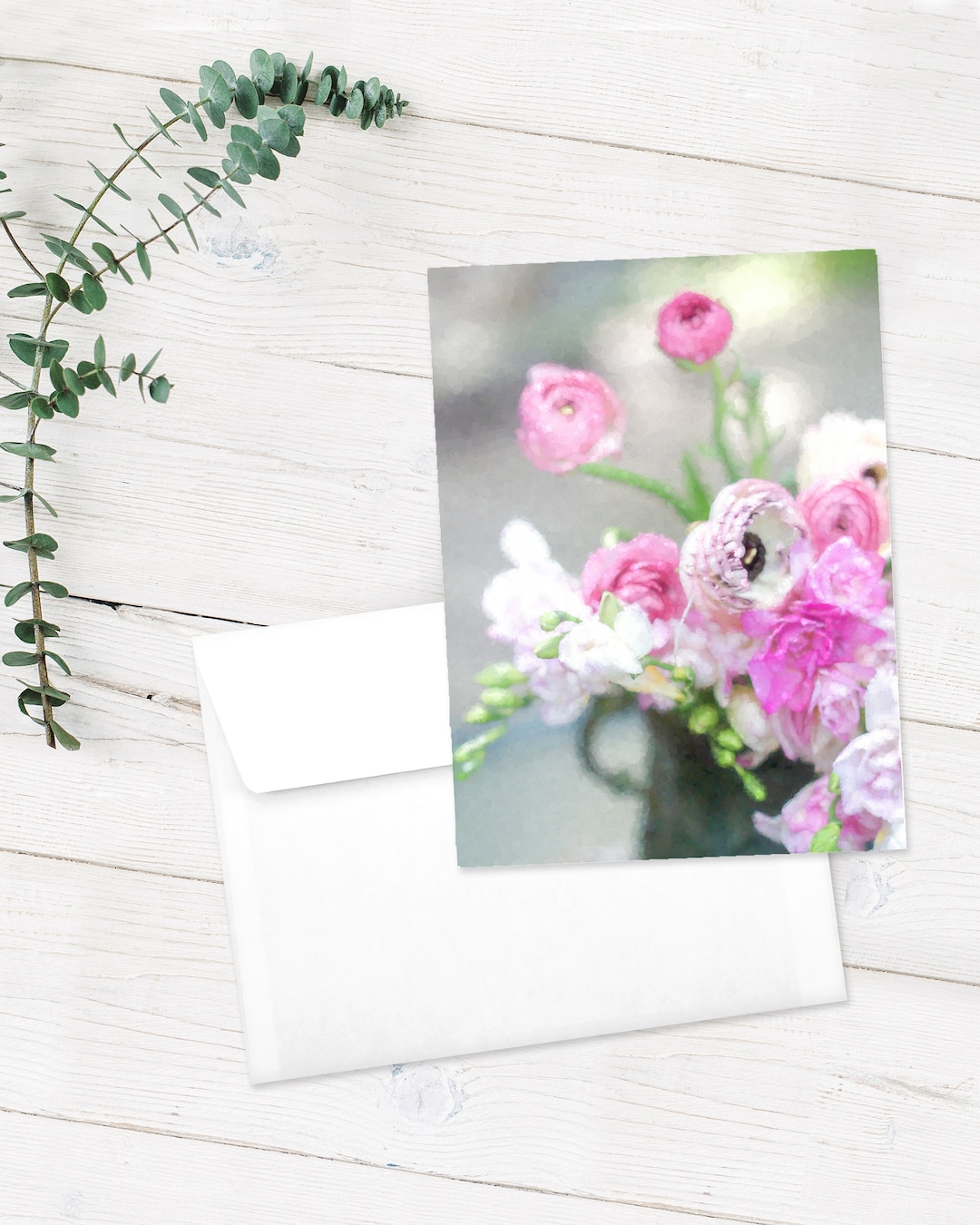 Botanical Flower Card Set Greeting Cards Hand Painted Blank Note Cards ...