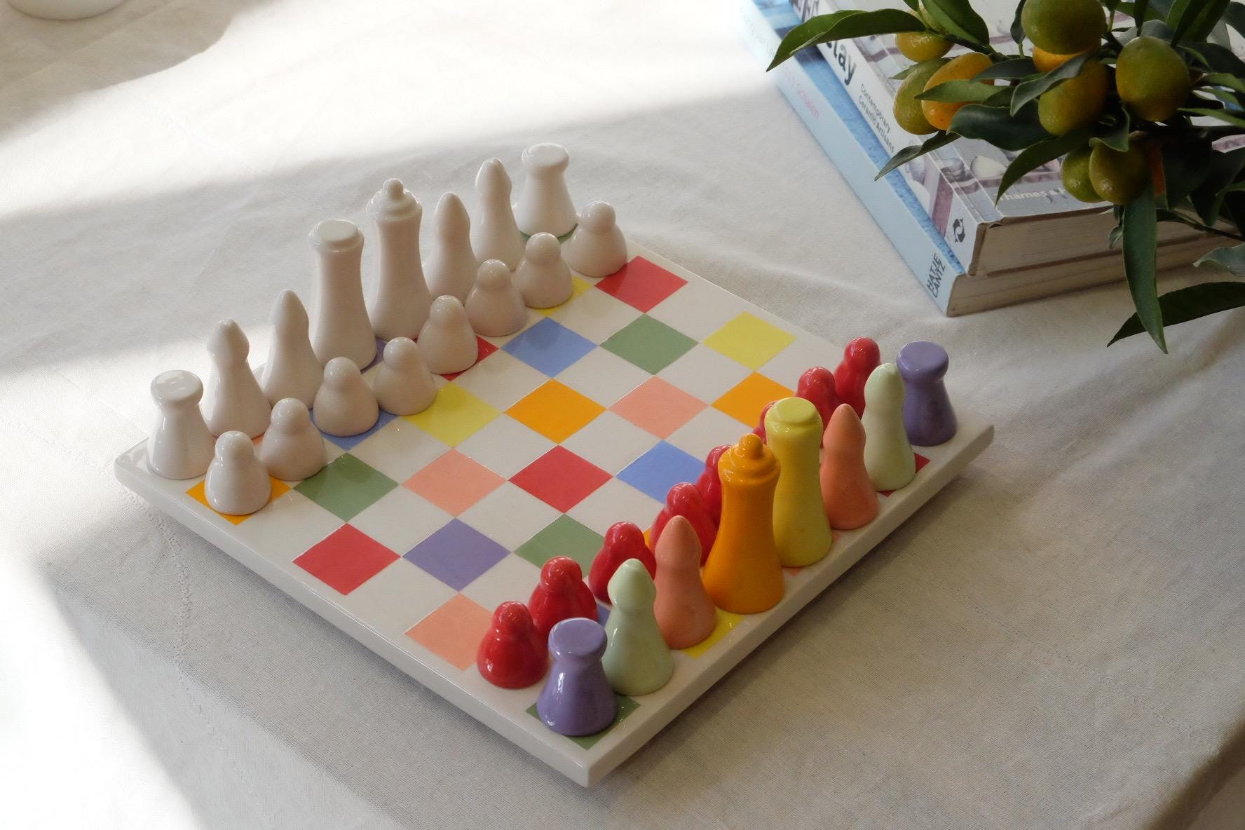 Ceramic chessboard