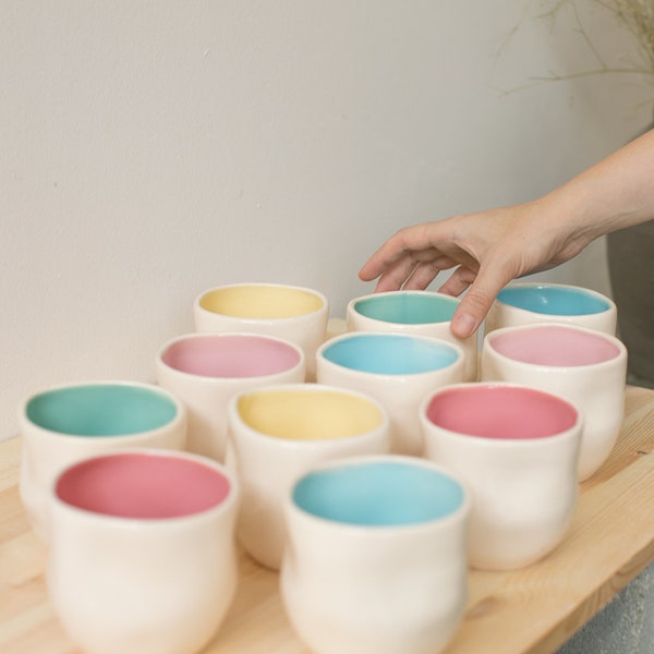 Tasse en céramique, Tasse à thé, Glaçure faite à la main, Poterie, Décor de cuisine