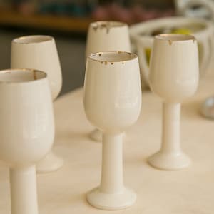 Ceramic cup, Champagne ceramic cup, Ceramic gold, Handmade, Ceramic gold, Glazed