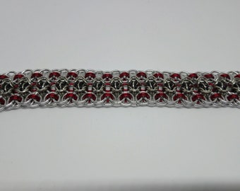 Chainmaille Bracelet / Helm weave - Byzantine chainmaille