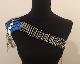 Scalemail Shoulder Armor/ Scale Shoulder Pad/ Winter is coming