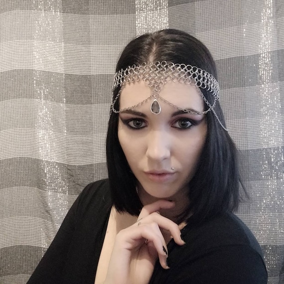 Medieval Headdress/ Chainmaille Headpiece/ Medieval Tiara 
