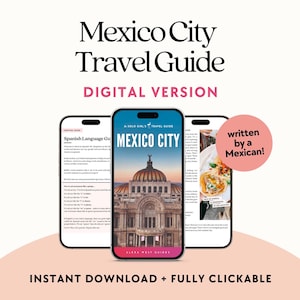 Guia de viagem da Cidade do México para mulheres viajantes sozinhas e casais | Download digital instantâneo