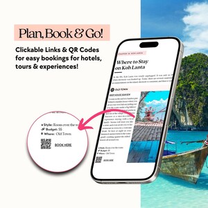Thailand Travel Guide – A digital download featuring must-visit temples, stunning islands, hidden gems, and a curated itinerary. Perfect for solo travelers, backpackers, and adventure seekers exploring Thailand. Instantly download this guide to plan your trip with expert tips on where to stay, eat, and explore!