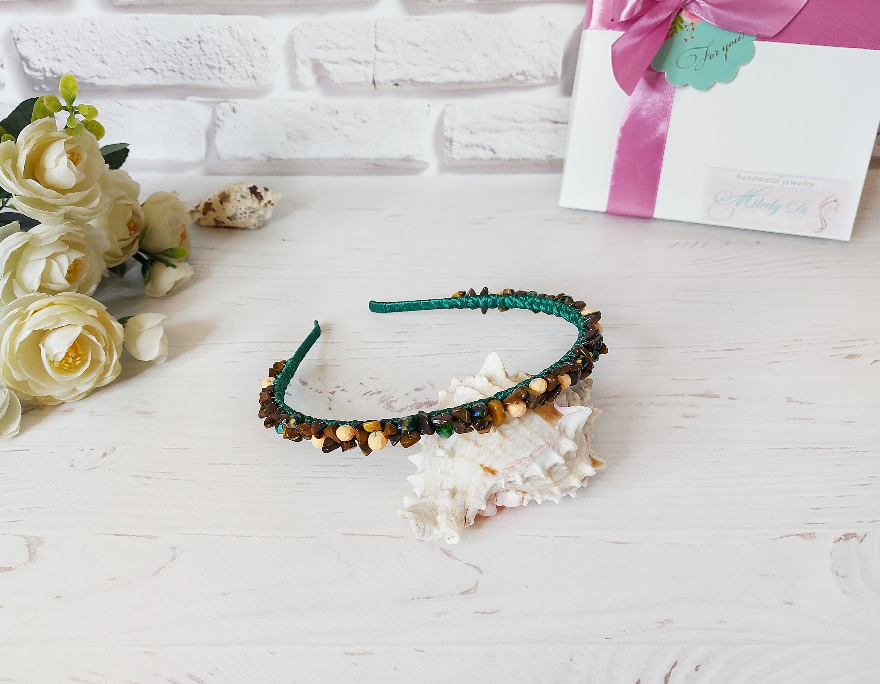 Gem Stone Headband - Etsy display picture 2