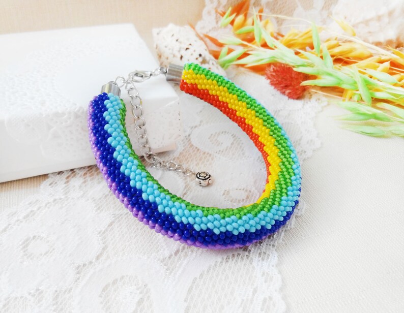 Us Paracord tipo III llavero-arco iris-Rainbow-Pride