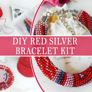DIY-kit för att göra armband av fröpärlor för vuxna, Hur man virkar pärlarmband, Kit för pärlarmband, Smyckesmönster, hantverkspresent