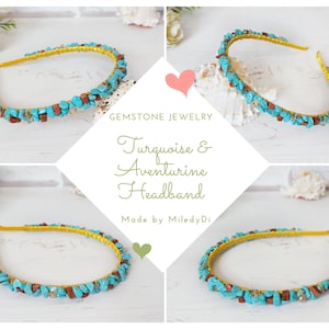 turquoise wedding headpiece
