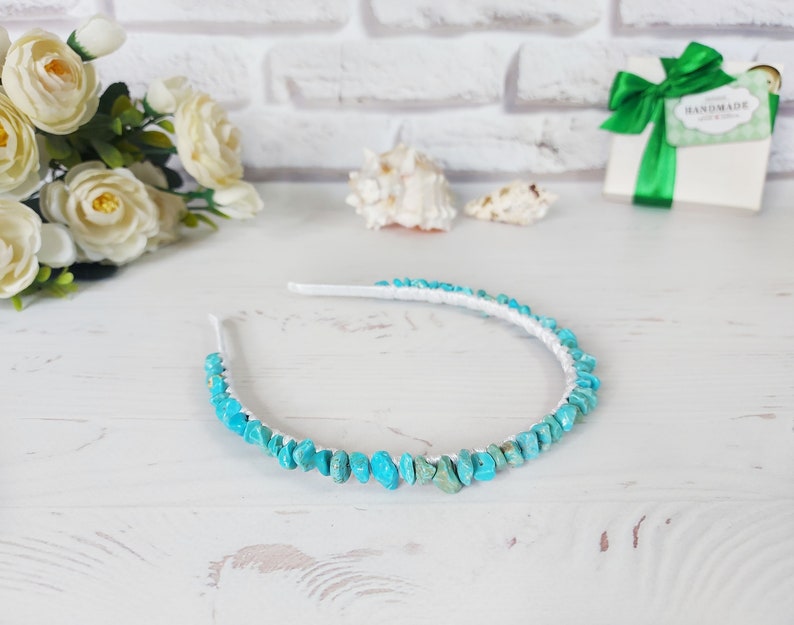 turquoise headpiece