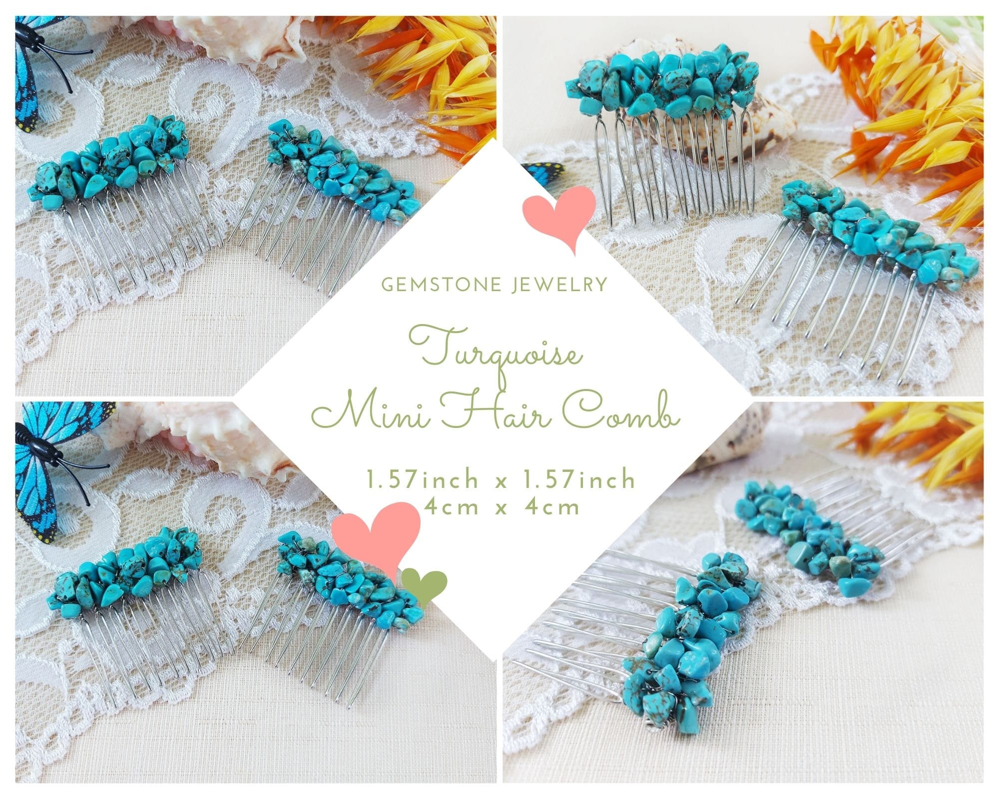 turquoise wedding headpiece