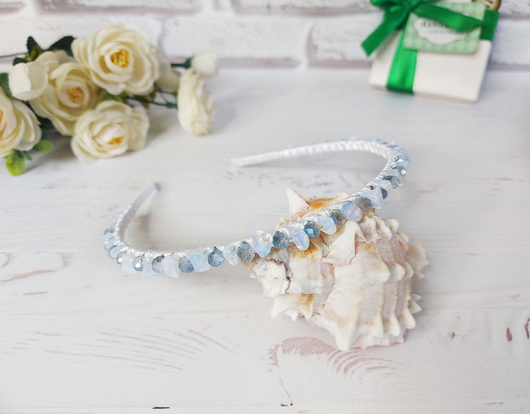 Opal Headpiece, Gemstone Opal Jewelry, Woman Moonstone  display picture 1