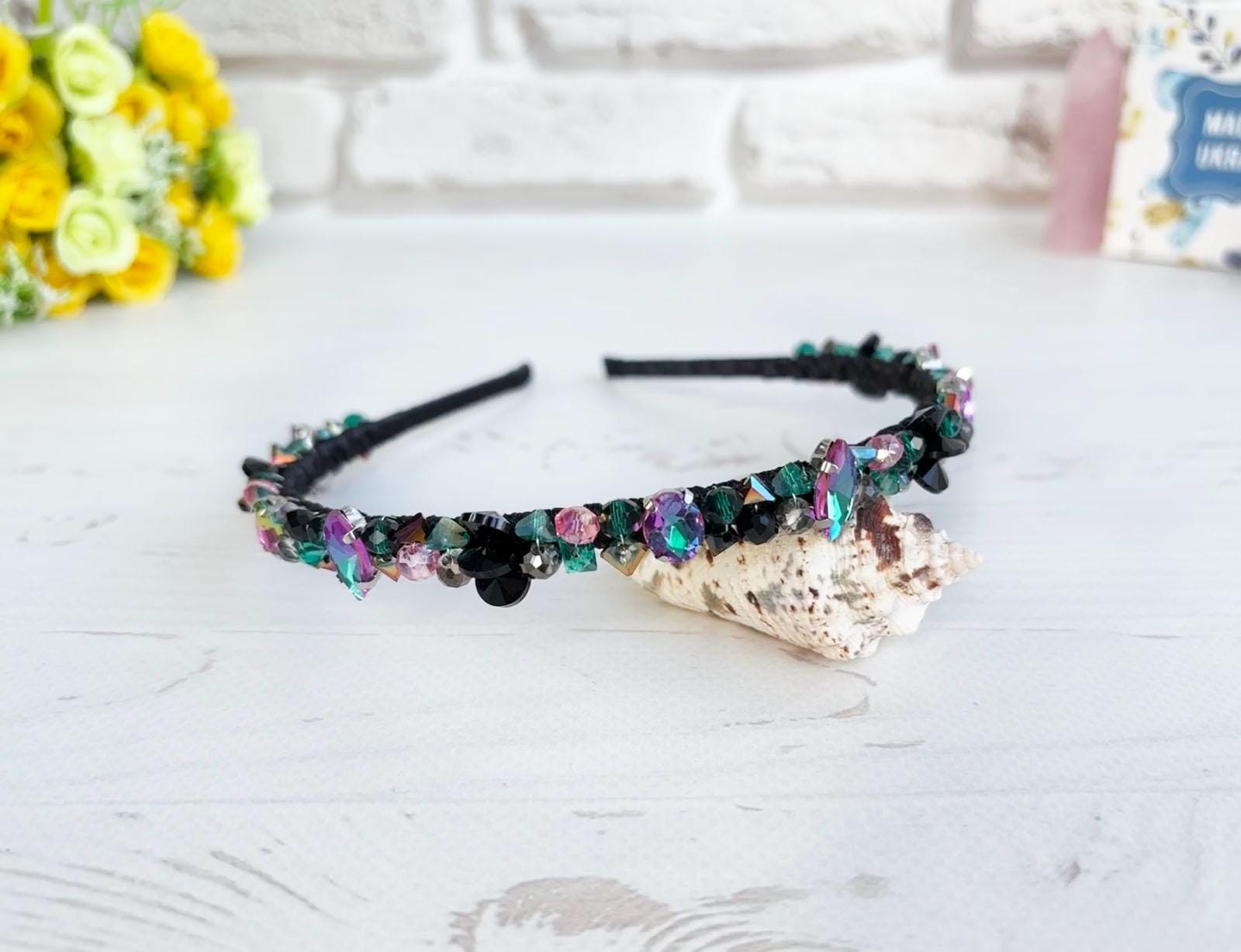 Lele Sadoughi Crystal Mesh “Alice Headband” with Iridescent Bling Lele Sadoughi AB Iridescent Crystal Headband | Mercari main image 2