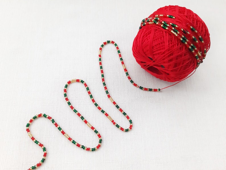 DIY Crafts Kit for Adults diy jewelry making kit Christmas bracelet making kit Seed bead crochet bracelet kit diy kit Beadwork pattern