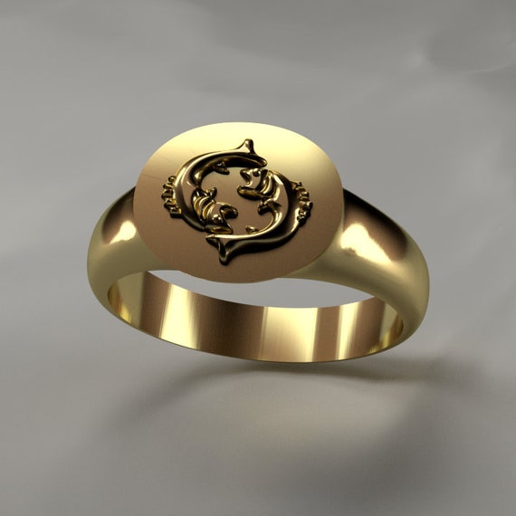 Pisces Ring Etsy