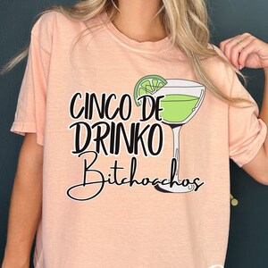 Funny Cinco De Mayo Shirt, Cinco De Drinko Comfort Colors Tee, Vacation Shirt, May 5th Shirt, Alcohol Lovers Gift, Tequila Drinking Shirt