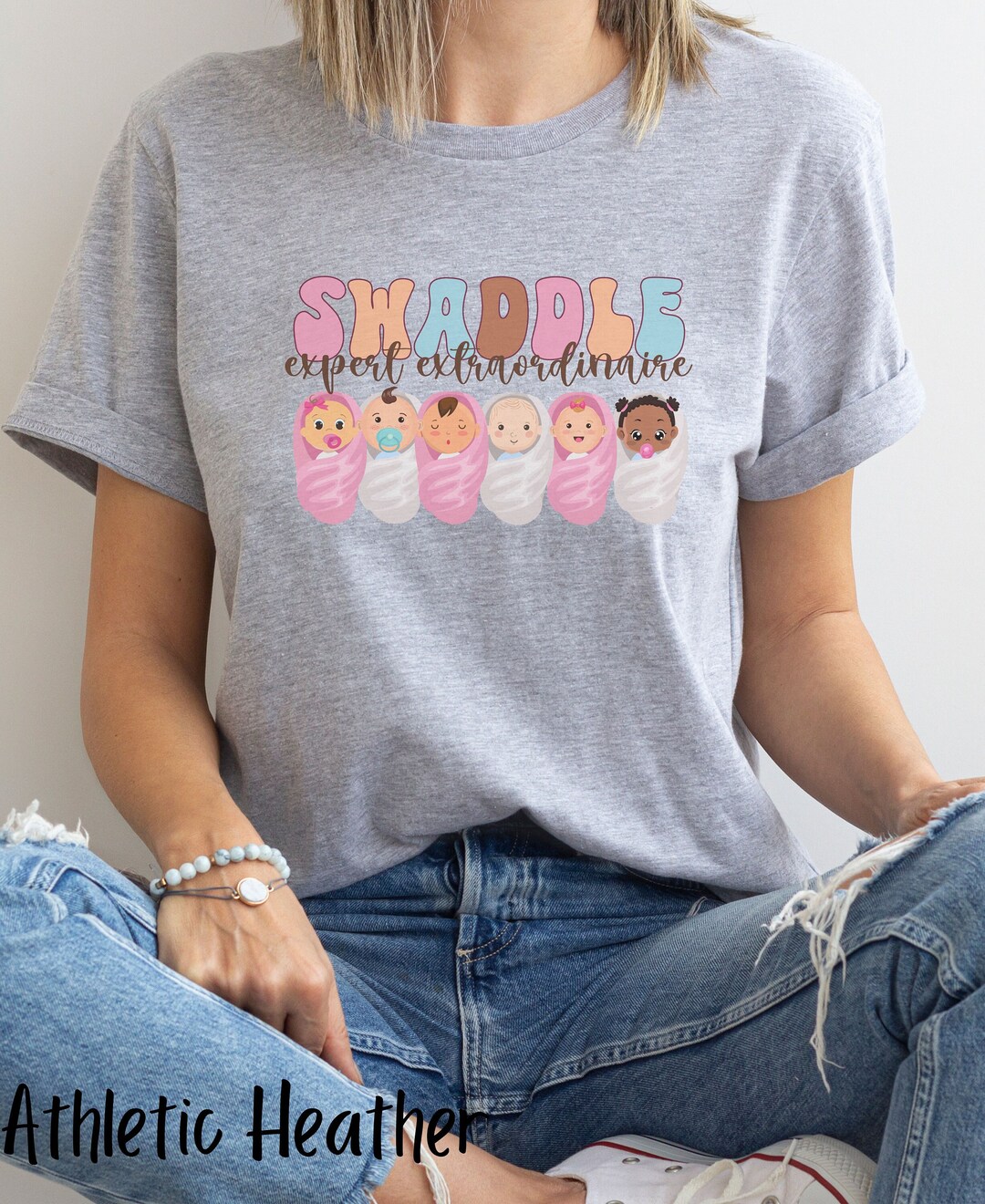 Swaddle Expert Baby Nurse Tshirt, Neonatal Nurse Swaddle Expert Unisex