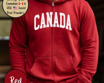 Canadian Pride Sweatshirt, Anti Trump Tee, Canadian Pride Hoodie, Canada Day Clothing Gift, Patriotic Canada Design, Anti Maga Zip Up Hoodie