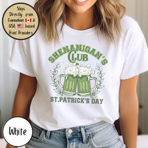 St. Patrick's Day Drinking Tee, Shenanigans Club Comfort Colors Tee, Cute Irish Beer Drinking Shirt, Beer Lover Gift, St Paddy's Day Shirt
