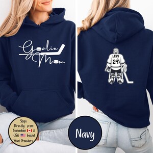 Goalie Hockey Mom Custom Hoodie, Goalie Mama Personalized Sweatshirt, Hockey Mom Sweater, Hockey Lover Shirt, Hockey Mom Gift,Game Day Sweat bild 13