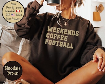 Football Lover Comfort Colors Tee, Football Mama Sweatshirt, Sports Mom Life Gift, Football Season TShirt, Football Coffee Lover Present