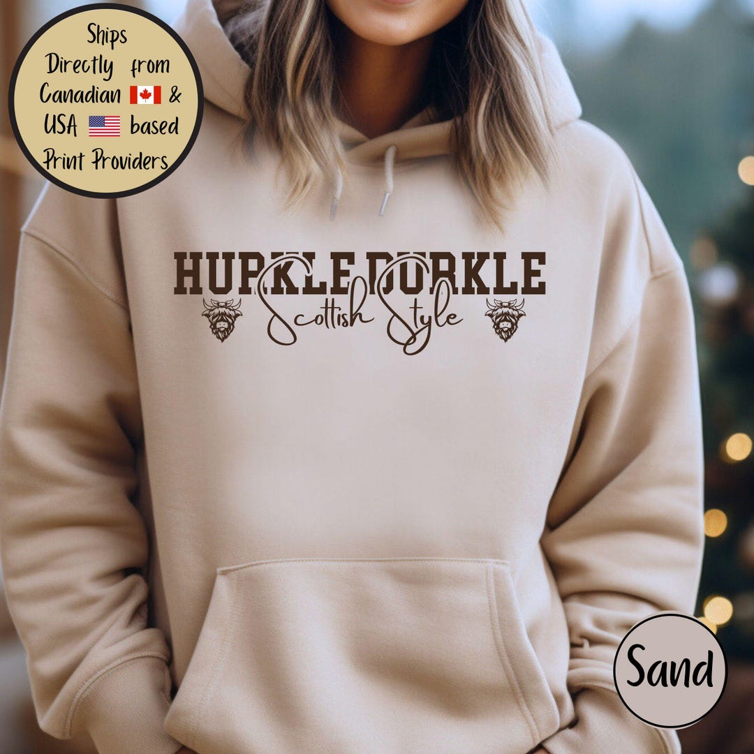 Hurkle Durkle Scottish Hoodie, Scotsman Lounging Sweatshirt, Scottish ...