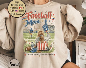 Football Mom Crewneck Sweatshirt, Sideline Football Social Club Shirt, Football Mama Sweatshirt, Football Mom Gift, Sports Mom Gameday Shirt