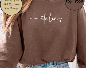 Italy Long Sleeve Comfort Colors Tee, Italian Travel Crewneck, Italian Girl Long Sleeve, Italy Lover Gift, Europe Trip Shirt, Italiano Shirt