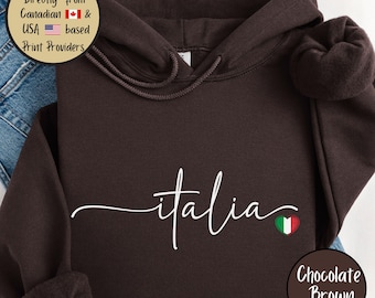 Italy Sweatshirt, Italia script logo Hoodie, Italian flag minimalist sweatshirt, Italy Trip Hoodie, Europe Trip Shirt, Italy Lover Gift