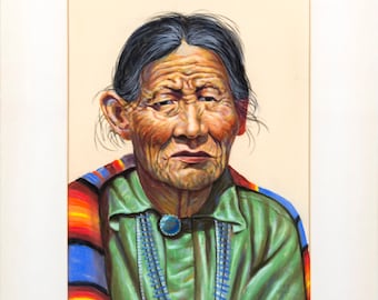 Daniel Cody Muller (1889-1977) Hopi Pastel On Board