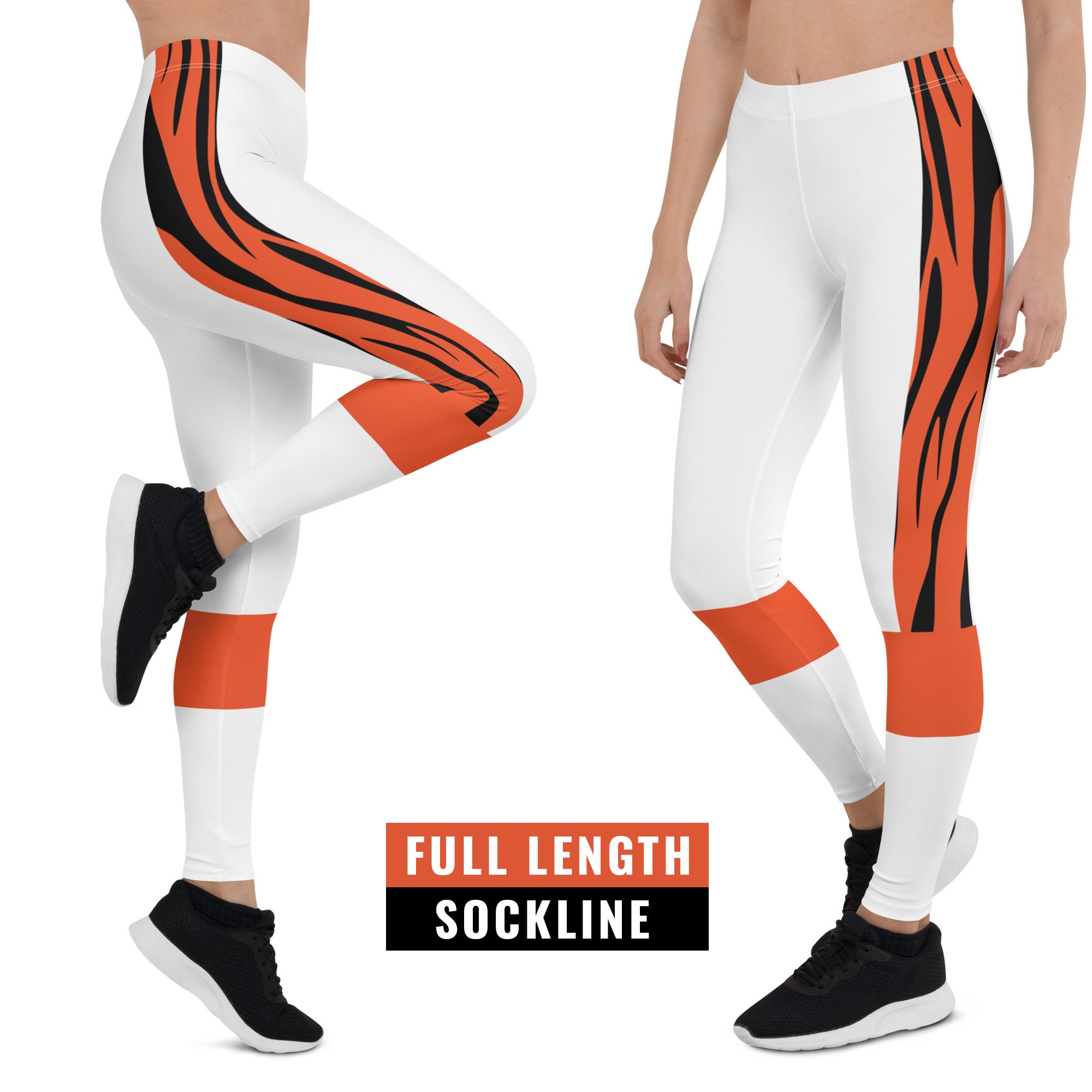 Cincinnati Bengals Football Uniform Leggings - Designed By Squeaky