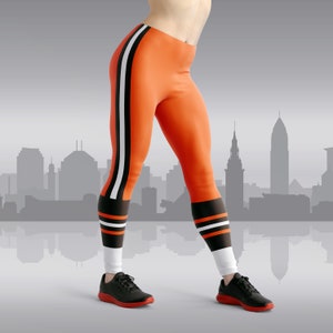 Retro Cleveland football uniform sport leggings