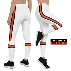 Retro 70s Cincinnati Bengals Football Uniform Leggings from 1968-1980