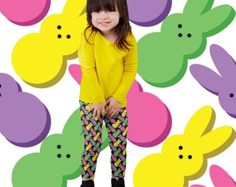 Marshmallow Peeps Leggings for Kids