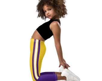 Louisiana State University LSU Tigers Football Uniform Leggings for Kids