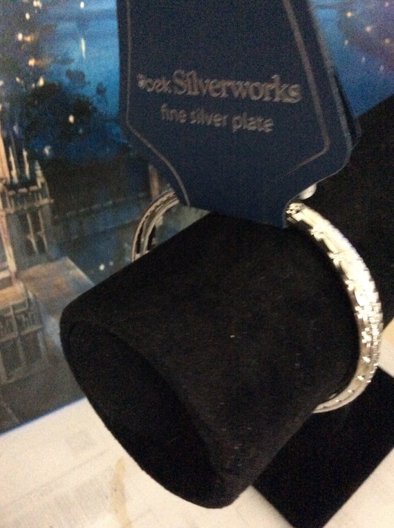 Three Silver Plated Bangle Bracelets - image 2