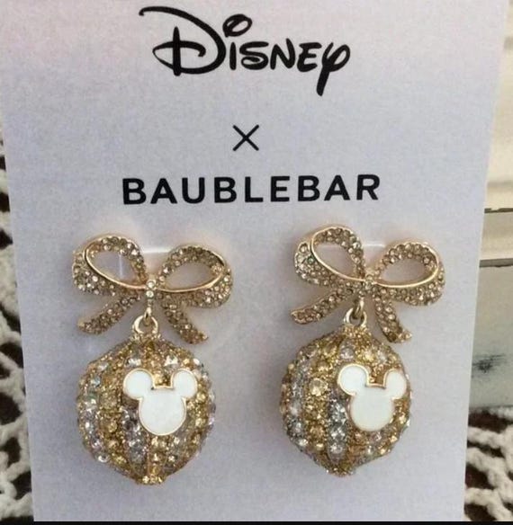 Disney Baublebar Mickey Mouse Pavé Ornament Earrings  display picture 1
